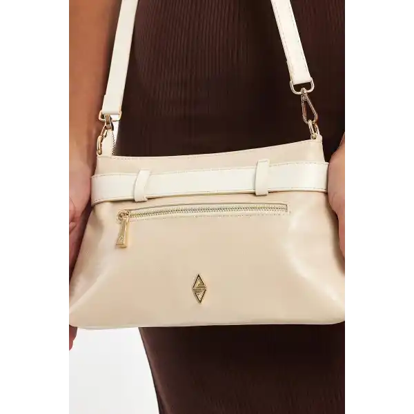 Belle Bej Kadın Omuz Çantası