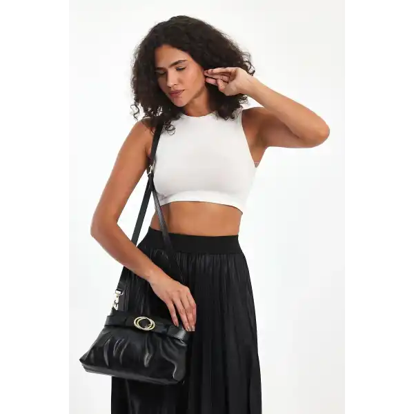 Belle Siyah Kadın Omuz Çantası