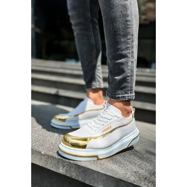 CH041 CBT Renaissance Erkek Ayakkabı BEYAZ/ALTIN