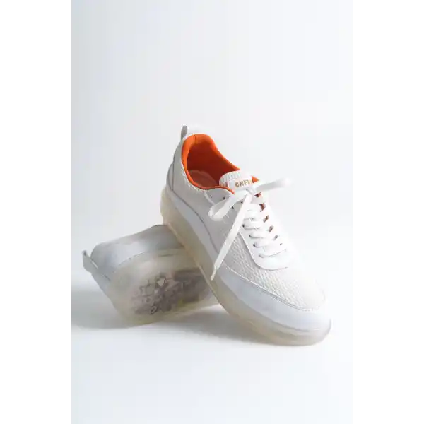 CH181 - RRT İpekyol  Erkek Ayakkabı BEYAZ - TURUNCU