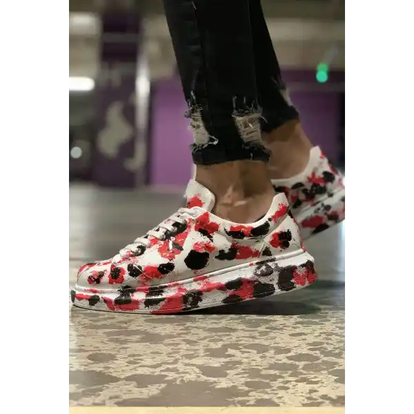 CH254 CBT Pittura Erkek Ayakkabı 409 KIRMIZI / SIYAH