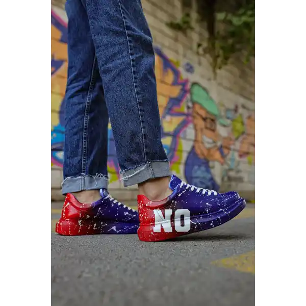 CH254 CBT Pittura Erkek Ayakkabı 441 MAVI / KIRMIZI YES