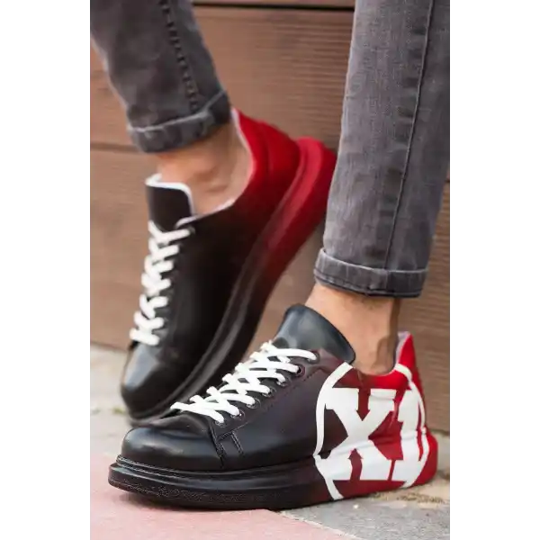 CH254 CBT Pittura Erkek Ayakkabı 445 SIYAH / KIRMIZI X1