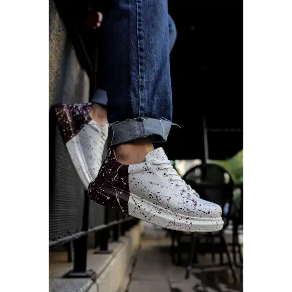 CH254 CBT Pittura Erkek Ayakkabı 517 KIRMIZI / SIYAH / KOYU MOR SPLUSH