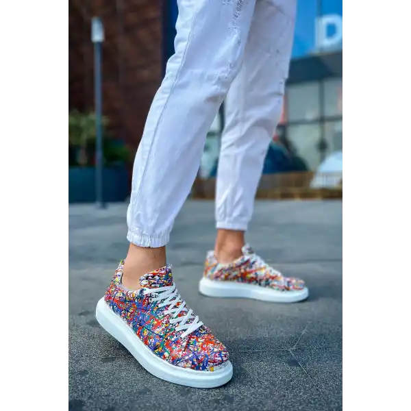 CH254 CBT Pittura Erkek Ayakkabı 537 CRAZY SPLUSH BEYAZ