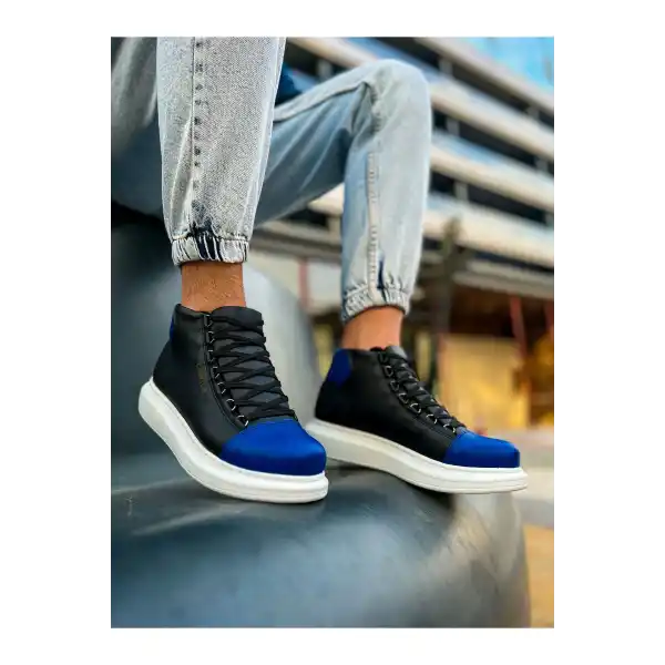 CH258 GBT Roma Colourful Erkek Bot SIYAH/SAX MAVI