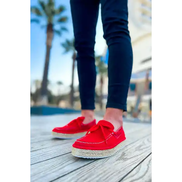 CH311 Espadril Erkek Ayakkabı KIRMIZI