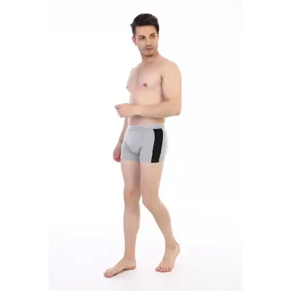 Çift Kaplan  Biyeli Likralı Erkek Boxer