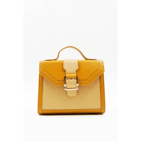 Clement Hardal Sarısı Kadın El Çantası