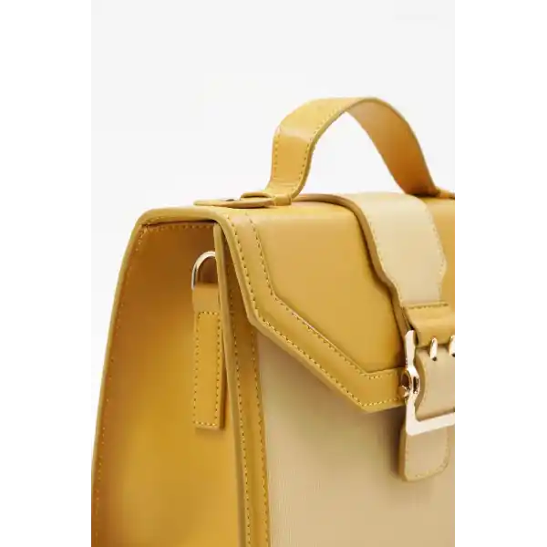 Clement Hardal Sarısı Kadın El Çantası