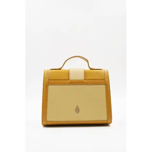 Clement Hardal Sarısı Kadın El Çantası