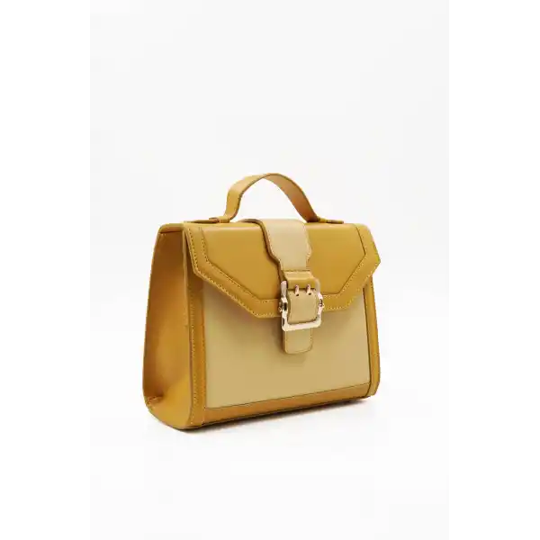 Clement Hardal Sarısı Kadın El Çantası
