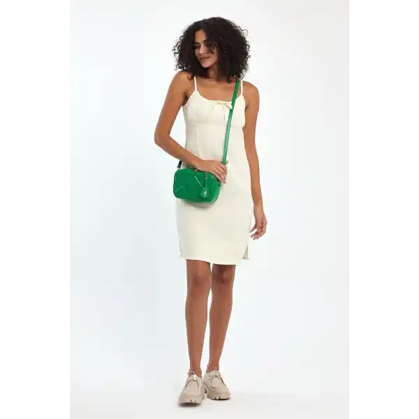 Cube Çimen Yeşili Kadın Omuz Çantası