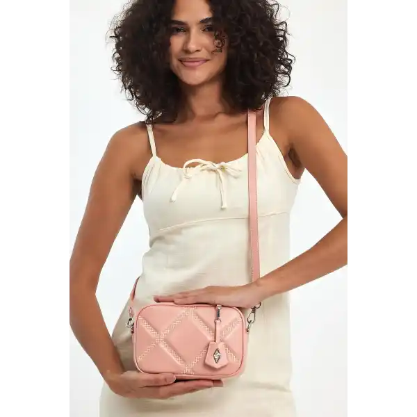 Cube Pudra Kadın Omuz Çantası