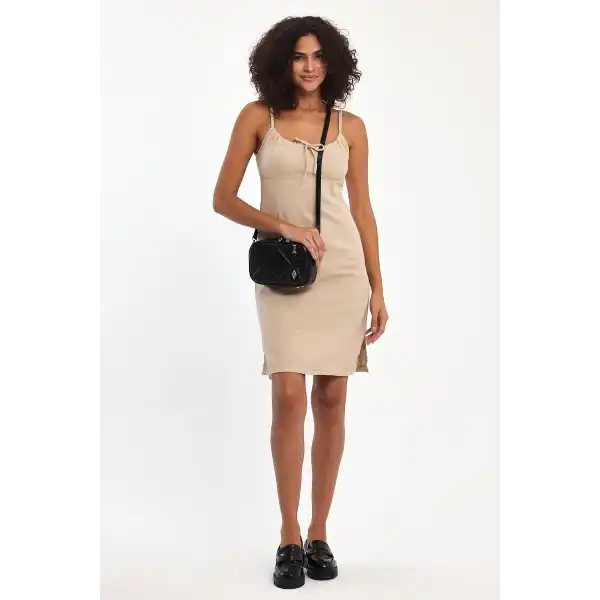 Cube Siyah Kadın Omuz Çantası