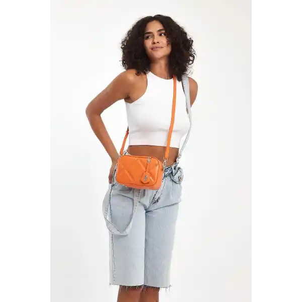Cube Turuncu Kadın Omuz Çantası