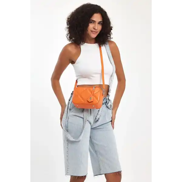 Cube Turuncu Kadın Omuz Çantası