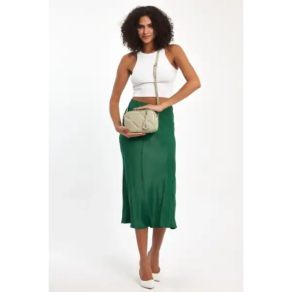 Cube Yeşil Kadın Omuz Çantası