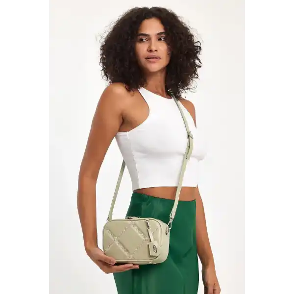 Cube Yeşil Kadın Omuz Çantası