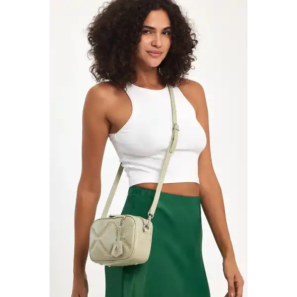Cube Yeşil Kadın Omuz Çantası