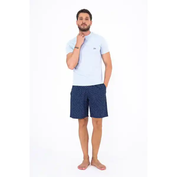 Ds Damat 25003 Erkek Dokuma Şort Takım