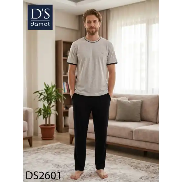 Ds Damat 2601 Erkek Spring Kısa Kol Pijama Takımı