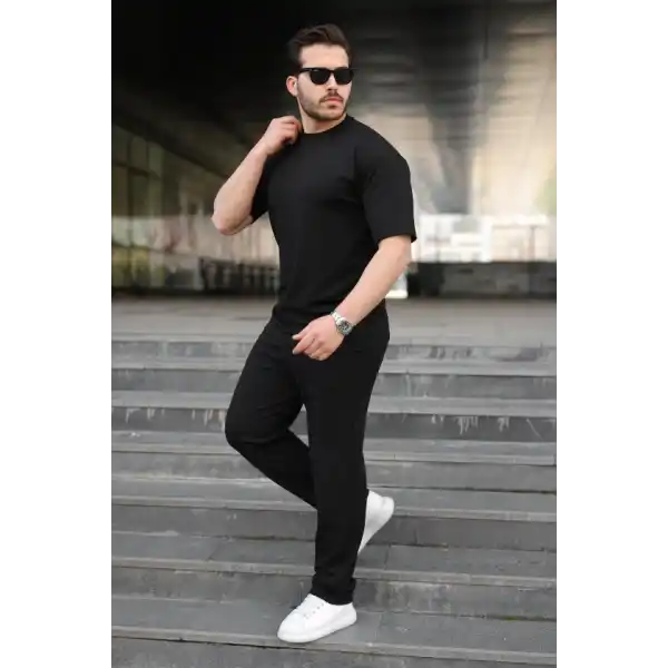 Erkek Alt Üst Krep İkili Takım