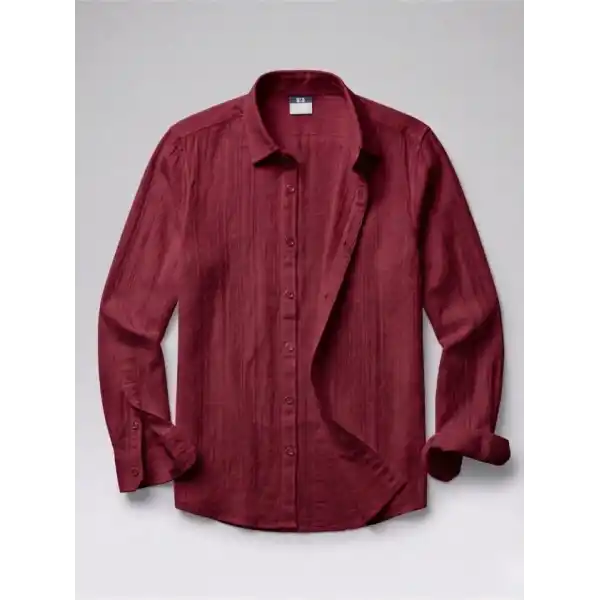 Erkek Armürlü Yarım Oversize Müslin Gömlek