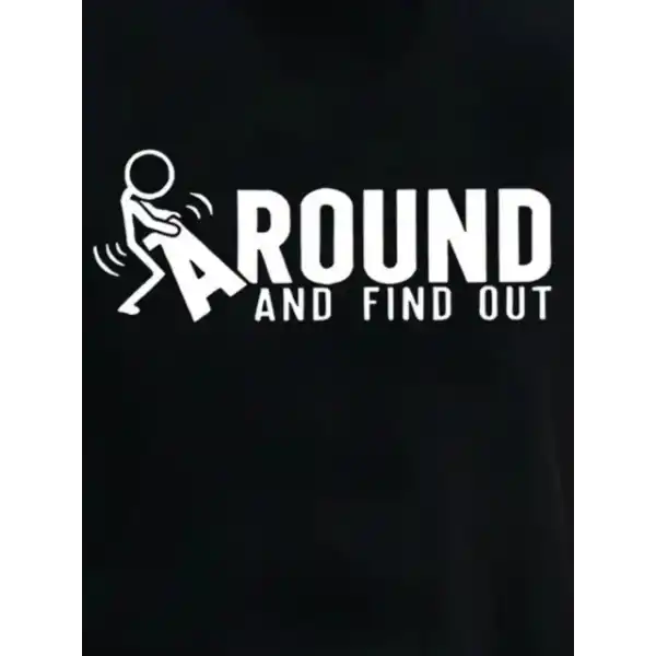 Erkek Around Baskılı Süprem T-shirt