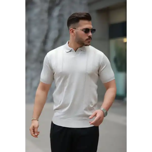 Erkek Hemşire Yaka Kısa Kollu Tişört