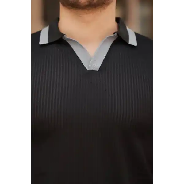 Erkek Hemşire Yaka Kısa Kollu Tişört