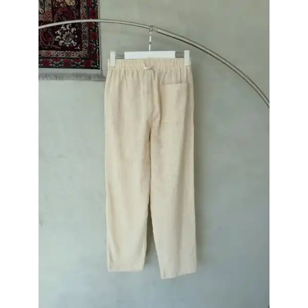 Erkek İthal Yıkamalı Keten Pantolon