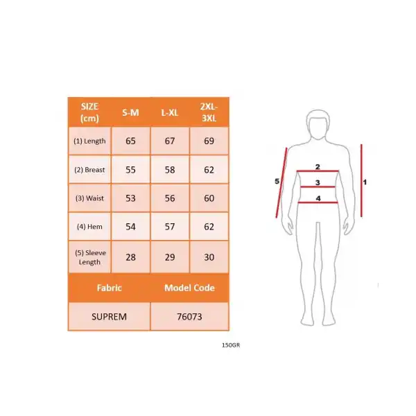 Erkek Kısa Kollu Bisiklet Yaka Baskılı Süprem Tişört
