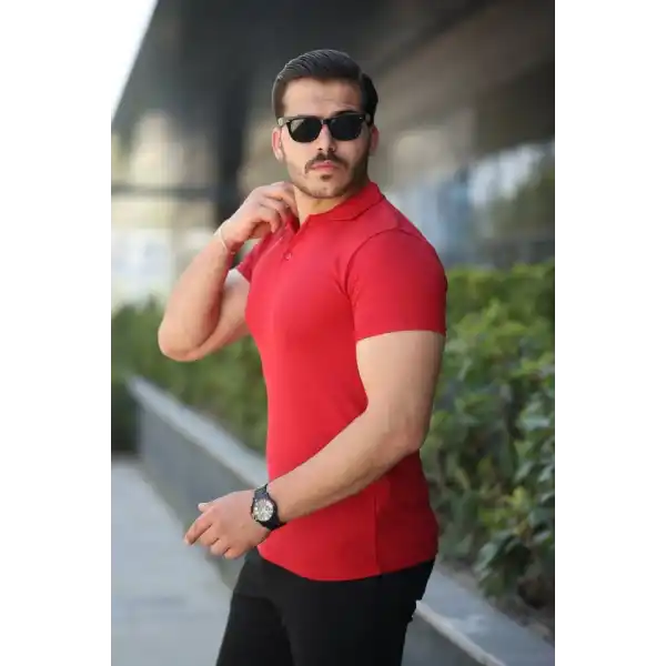 Erkek Kısa Kollu Yakalı Tişört