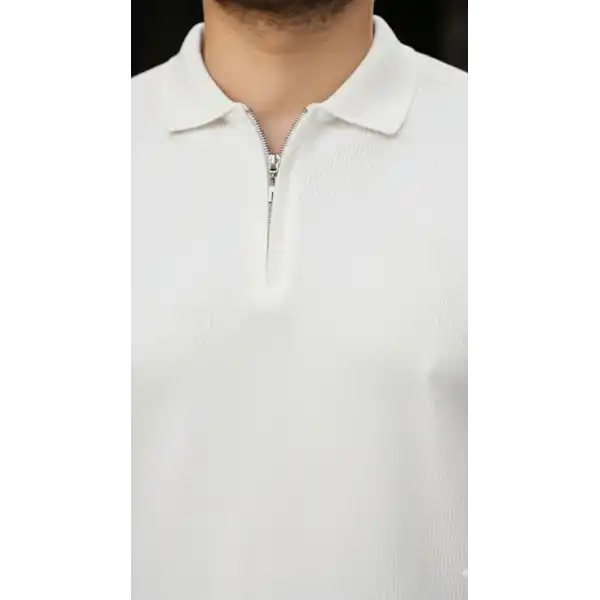 Erkek Selanik örme Yakalı Uzun Kollu Triko