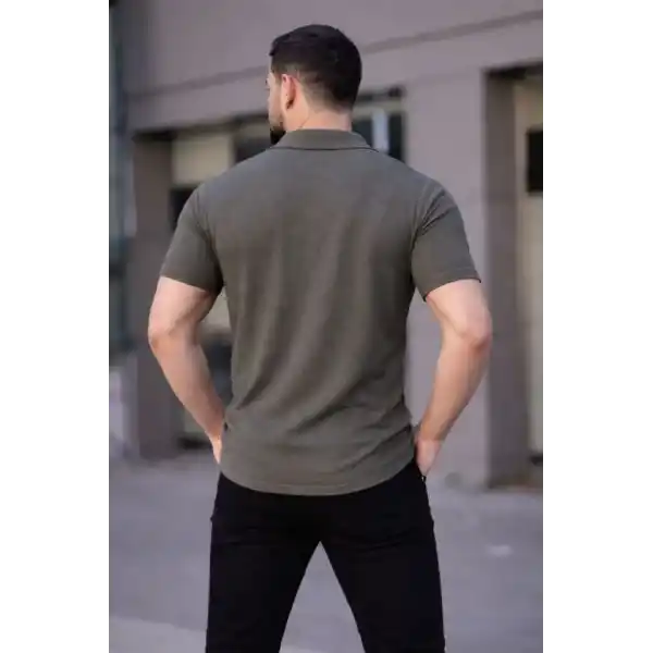 Erkek Waffle Dokuma Açık Yakalı Düğmeli Regular Kalıp 2’li Gömlek Seti - Lacivert - Gri