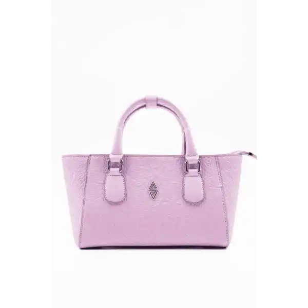 Favor Rugan Baskılı Lila Kadın El Çantası