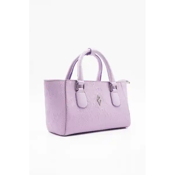 Favor Rugan Baskılı Lila Kadın El Çantası