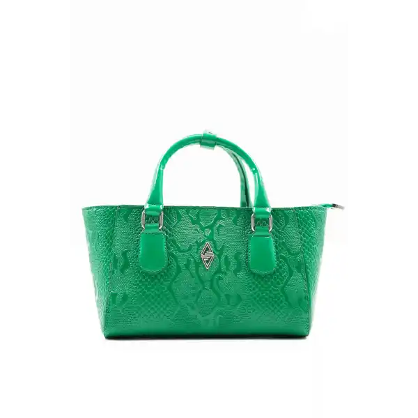 Favor Rugan Baskılı Yeşili Kadın El Çantası