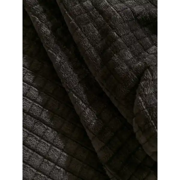 HOME Antrasit Çift Kişilik Pelüş Battaniye 200x220 Cm