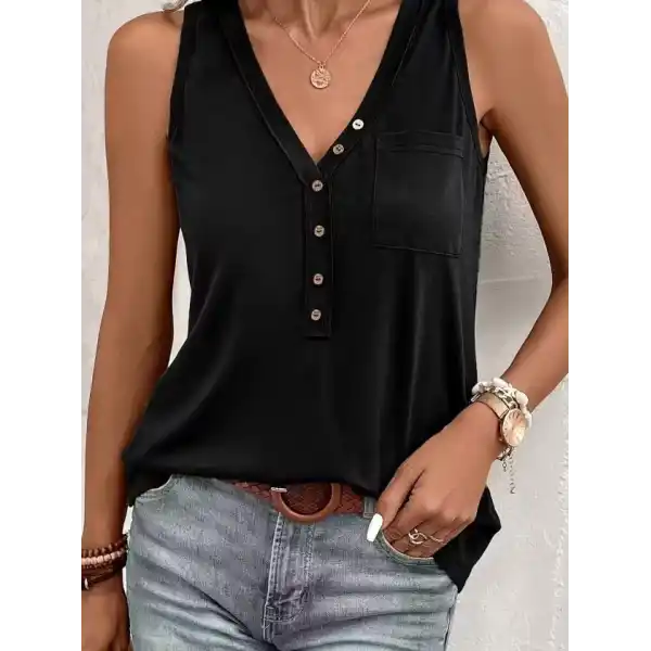 Kadın Askılı önden Düğmeli Viskon Bluz