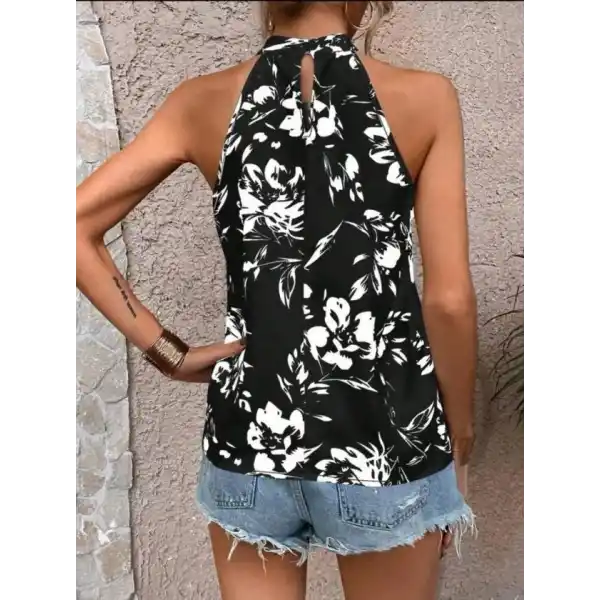 Kadın çiçek Desenli Mikro Kumaş Bluz