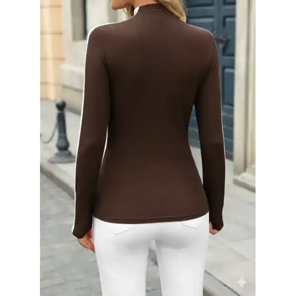 Kadın Uzun Kollu Balıkçı Yaka Kaşkorse Bluz