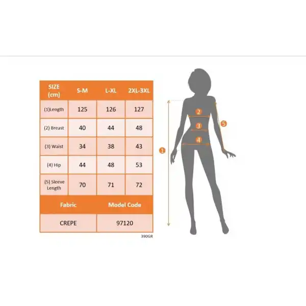 Kadın Uzun Kollu Geometrik Yakalı Yandan Yırtmaçlı Uzun Janjan Krep Elbise