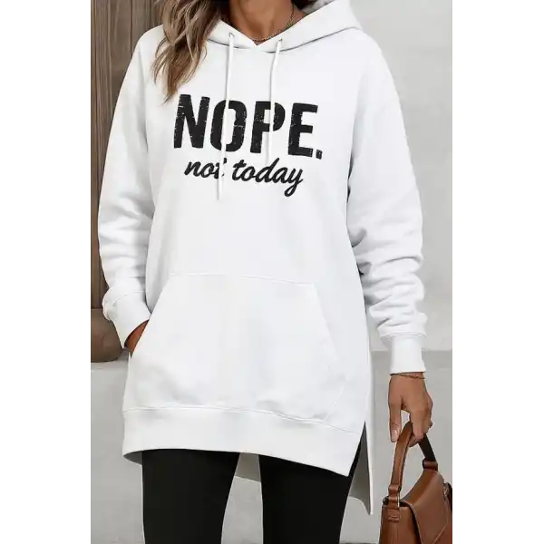 Kadın Uzun Kollu Kapşonlu Bağcıklı Viskon Iki Iplik Sweat