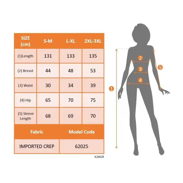 Kadın Uzun Kollu Kruvaze Yaka Beli Kemerli Yırtmaçlı Uzun Ithal Krep Elbise
