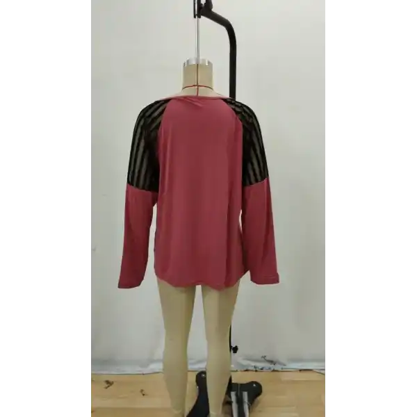 Kadın Uzun Kollu Yakadan Fermuarlı Viskon Bluz