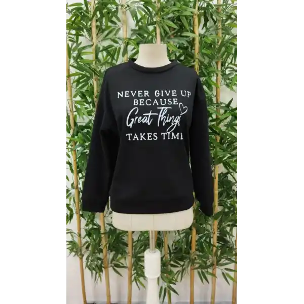 Kadın Uzun Kollu Yuvarlak Yaka Iki Iplik şardonlu Bluz