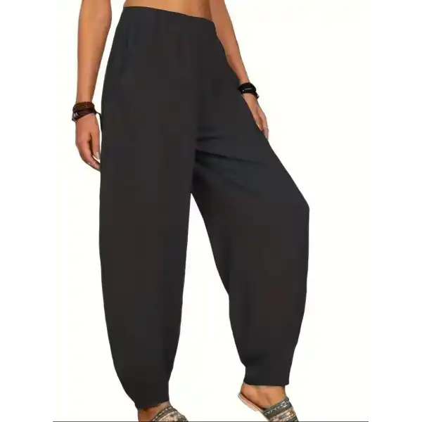 Kadın Yüksek Bel Cep Detaylı Pantolon