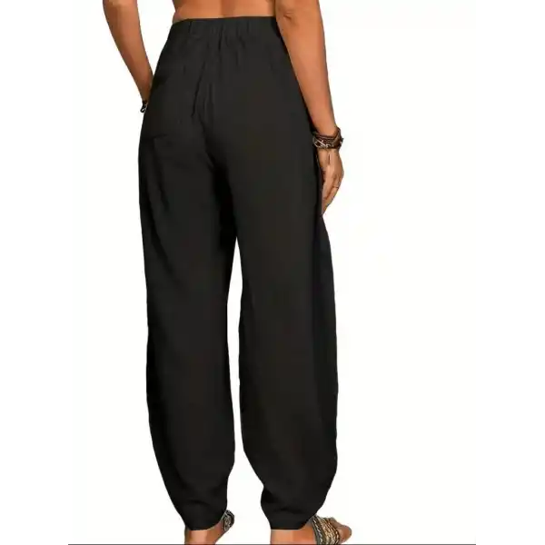 Kadın Yüksek Bel Cep Detaylı Pantolon